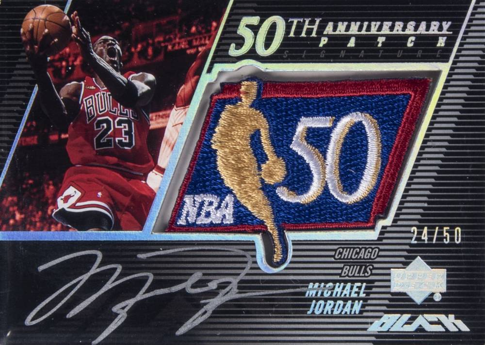 2007 Upper Deck Black 50th Anniversary Autographs Michael Jordan #JO Basketball Card