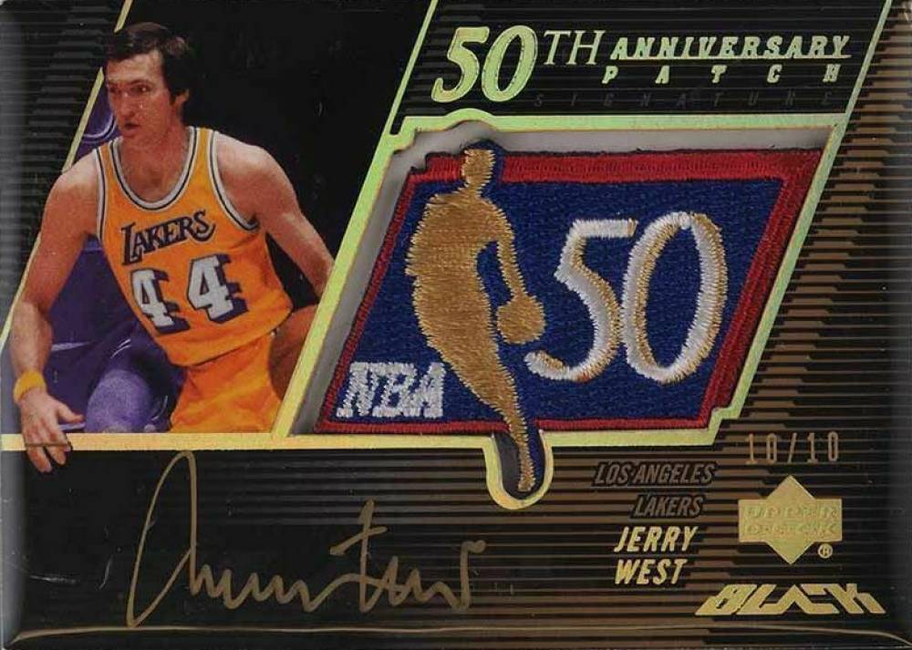 2007 Upper Deck Black 50th Anniversary Autographs Jerry West #JW Basketball Card