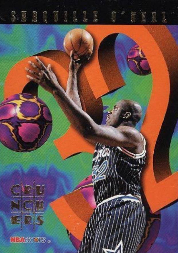 1995 Hoops Number Crunchers Shaquille O'Neal #2 Basketball Card