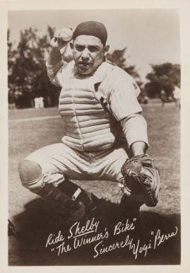 1952 Shelby Bicycles Yogi Berra # Baseball Card