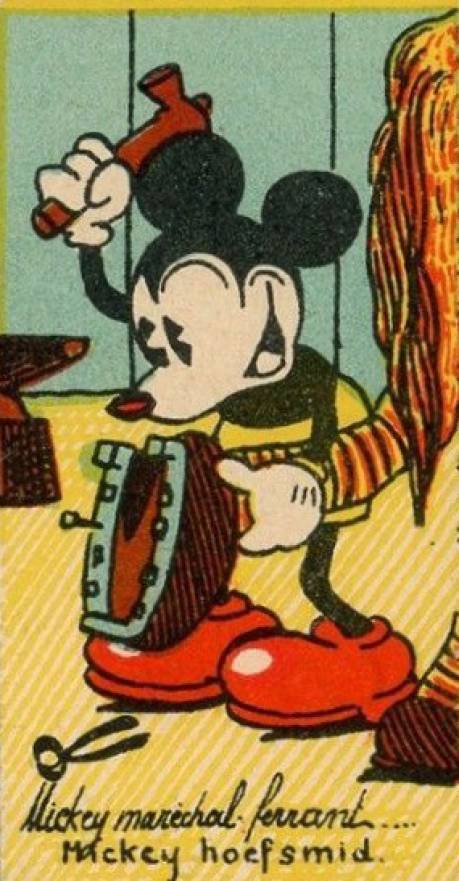 1930  Chocolaterie Rubis Verviers Mickey Mouse Mickey merichal ferrant # Non-Sports Card