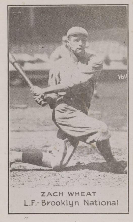 1921 National Caramel Zach Wheat # Baseball Card