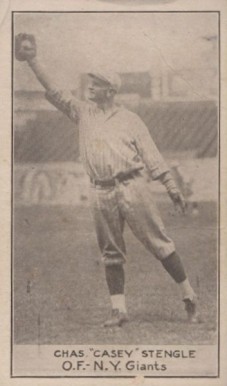 1921 National Caramel Chas. "Casey" Stengle # Baseball Card