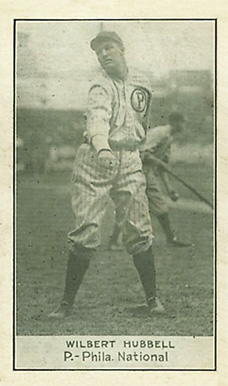 1921 National Caramel Wilbert Hubbell # Baseball Card