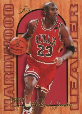 1995 Flair Hardwood Leaders Michael Jordan #4 Basketball Card
