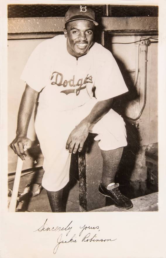 1950 JJK Copyart Postcards Jackie Robinson # Baseball Card