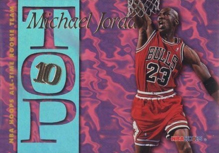 1995 Hoops Top 10 Michael Jordan #AR7 Basketball Card