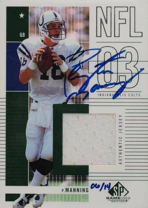 2004 Ultimate Collection Buyback Peyton Manning #BBPM5 Football Card