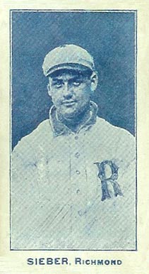 1910 Caramels Virginia League Sieber, Richmond #10 Baseball Card