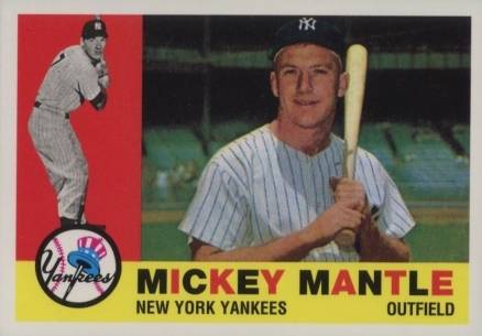 1996 Topps Mantle Redemption 1960 Topps # Baseball Card