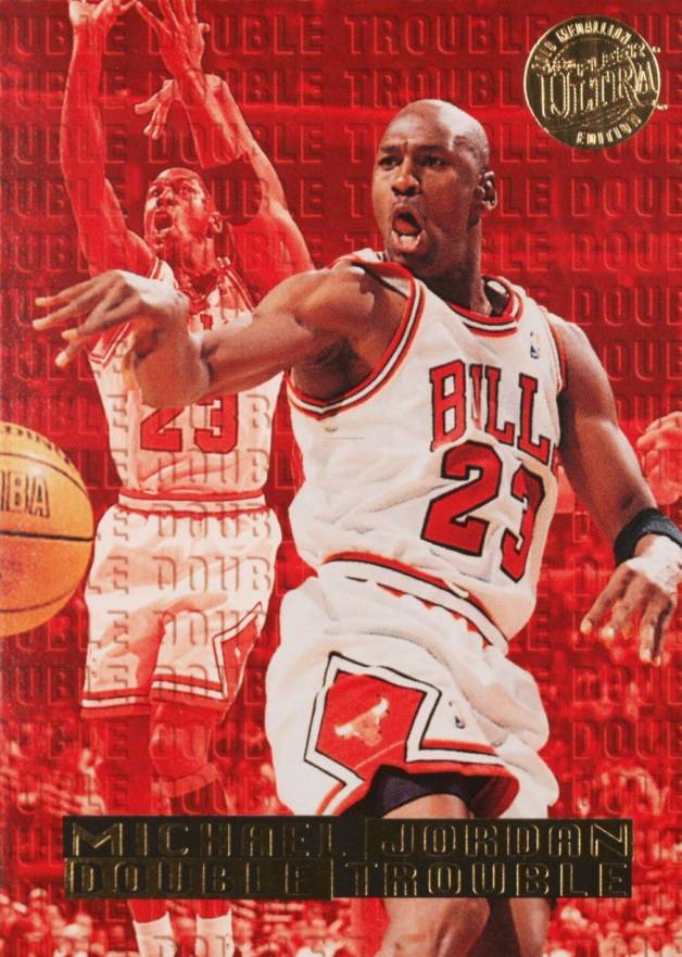 1995 Ultra Double Trouble Michael Jordan #3 Basketball Card