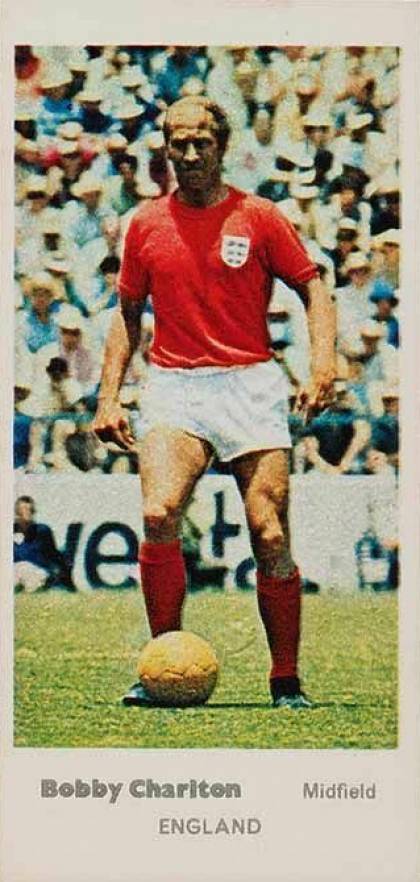 1971 Lyons Maid International Footballers Bobby Charlton #13 Soccer Card
