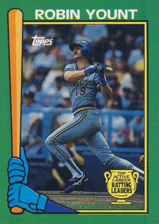 1990 Topps Batting Leaders Robin Yount #15 Baseball Card