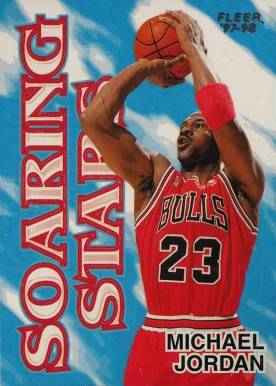 1997 Fleer Soaring Stars Michael Jordan #9 Basketball Card