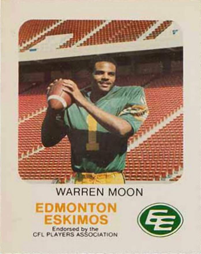 1981 Red Rooster Edmonton Eskimos Warren Moon # Football Card
