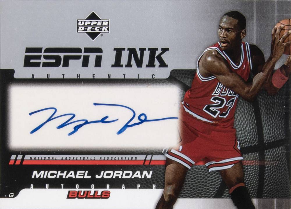 2005 Upper Deck ESPN ESPN Ink Michael Jordan #INKMJ Basketball Card