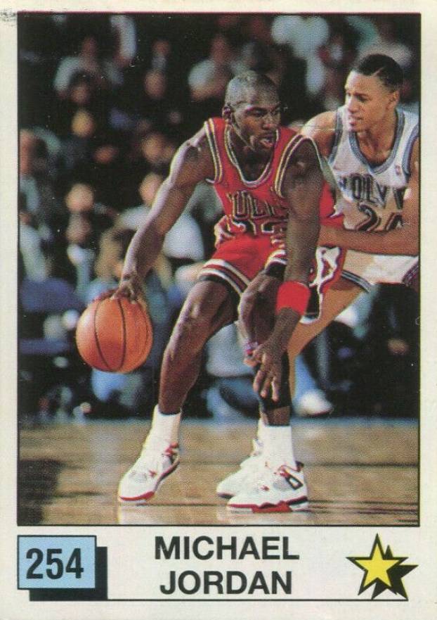 1989 Panini Spanish Sticker Michael Jordan #254 Basketball Card