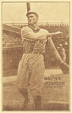 1914 Texas Tommy Type 1 Walter Johnson # Baseball Card