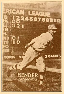 1914 Texas Tommy Type 1 Chief Bender # Baseball Card