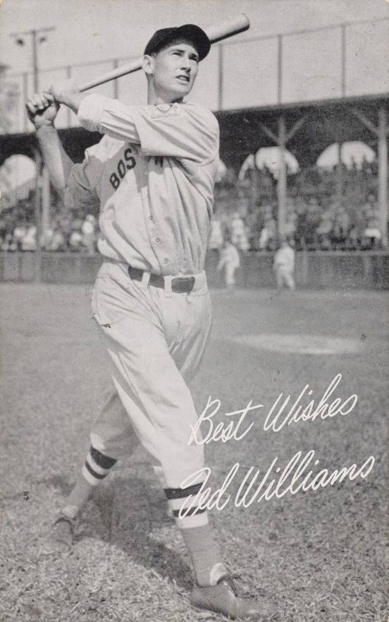 1950 Prest-O-Lite Postcards Ted Williams # Baseball Card