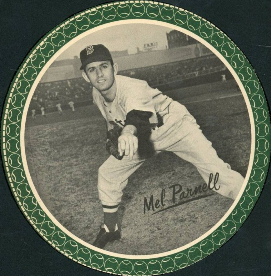 1950 All-Star Baseball "Pin-Ups" Mel Parnell # Baseball Card