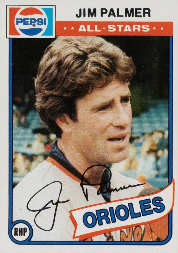 1980 Topps Pepsi-Cola All-Stars Jim Palmer #10 Baseball Card