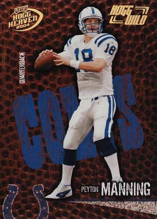 2004 Playoff Hogg Heaven Peyton Manning #42 Football Card