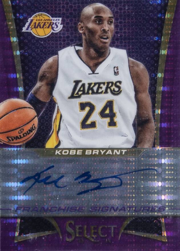 2013 Panini Select Franchise Signatures Kobe Bryant #20 Basketball Card