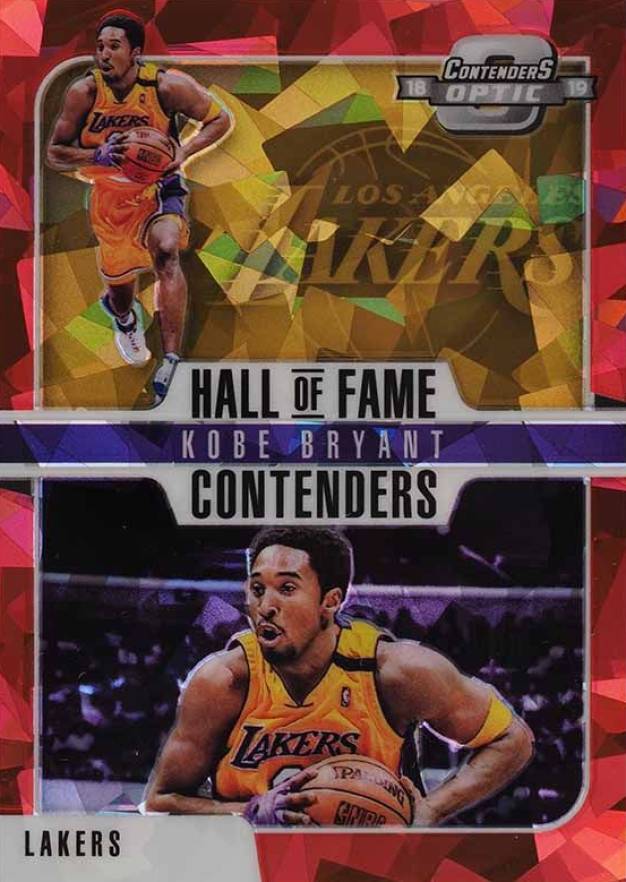 2018 Panini Contenders Optic Hall of Fame Contenders Kobe Bryant #8 Basketball Card