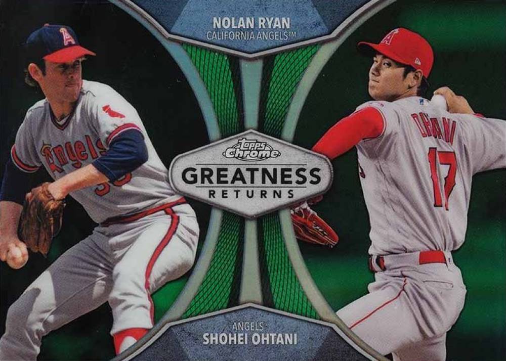 2019 Topps Chrome Greatness Returns  Nolan Ryan/Shohei Ohtani #GRE3 Baseball Card