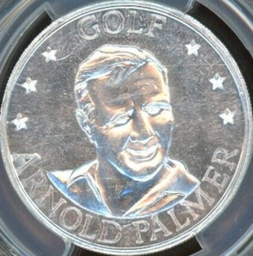 1971 Sunoco Coins Top Performers of Past 25 Years Arnold Palmer # Other Sports Card