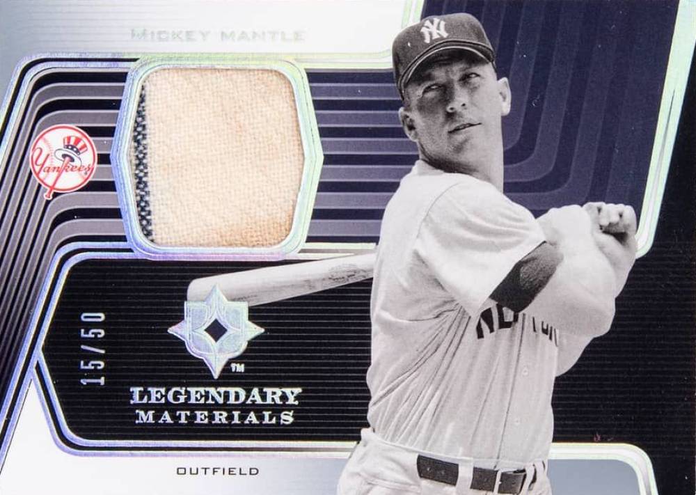 2004 Ultimate Collection Legendary Materials Mickey Mantle #LM-MM Baseball Card
