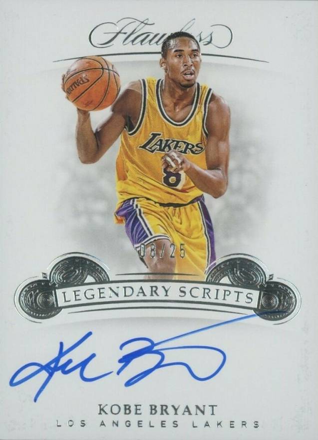 2018 Panini Flawless Legendary Scripts Kobe Bryant #KBR Basketball Card