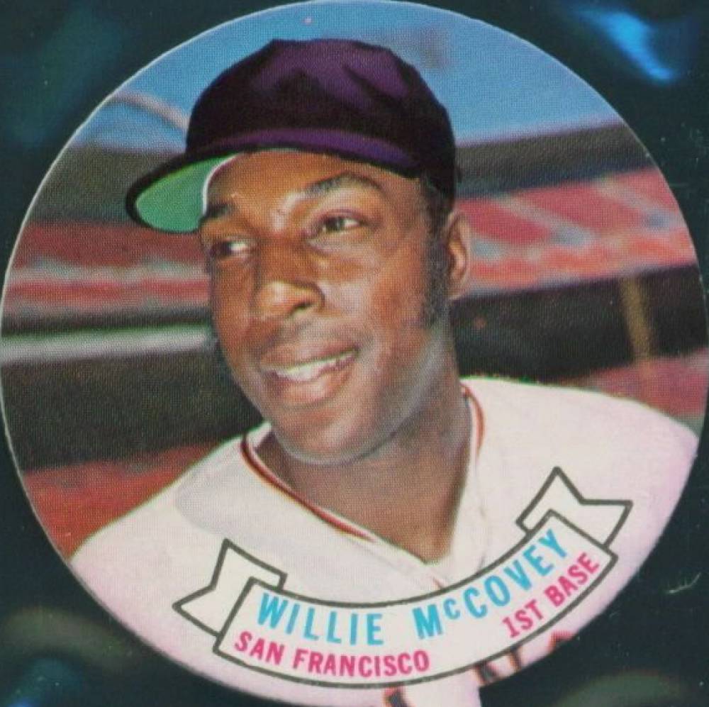 1972 Topps Candy Lids Test Issue Willie McCovey # Baseball Card