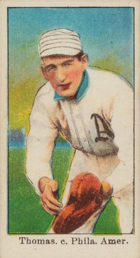 1909 E90-1 American Caramel Thomas, c. Phila. Amer. # Baseball Card