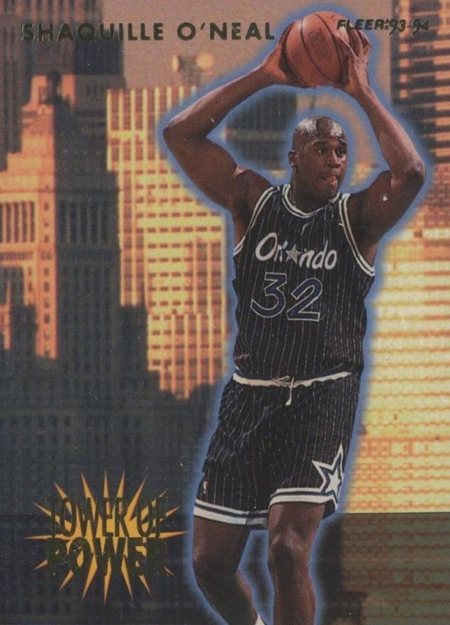 1993 Fleer Tower Of Power Shaquille O'Neal #21 Basketball Card