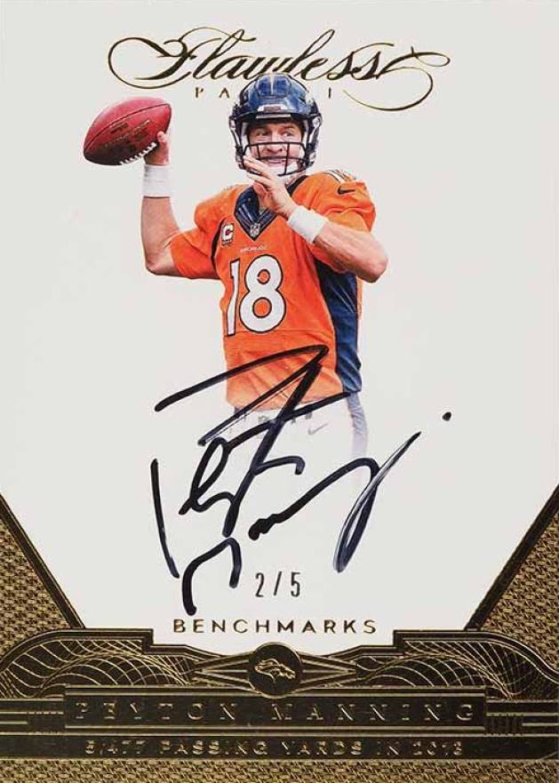 2016 Panini Flawless Benchmarks Autographs  Peyton Manning #BEPM Football Card