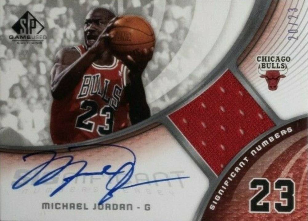 2005 SP Game Used Significant Numbers Michael Jordan #SN-MJ Basketball Card