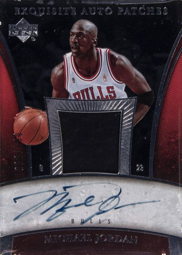 2005 Upper Deck Exquisite Collection Autograph Patches Michael Jordan #AP-MJ Basketball Card