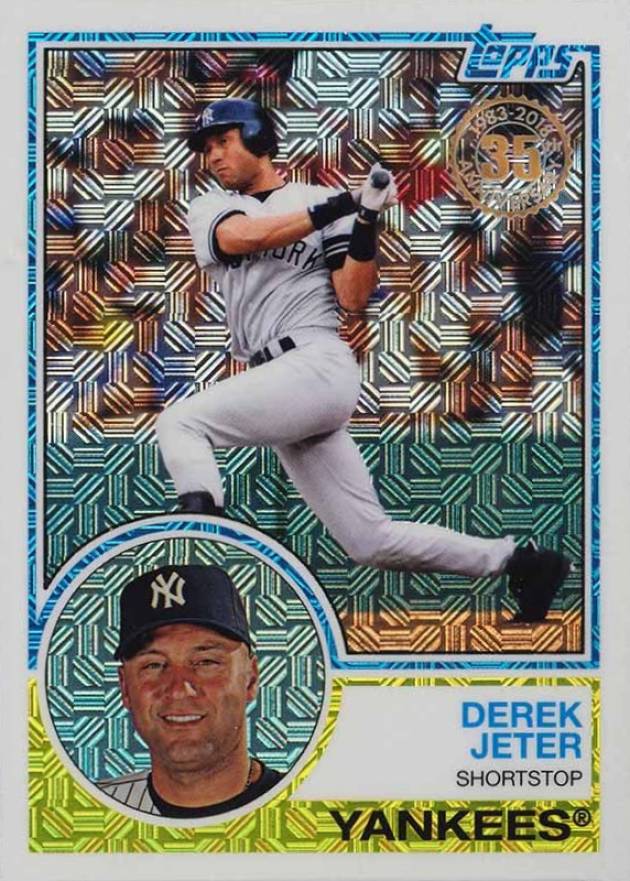 2018 Topps Silver Pack 1983 Chrome Promo Derek Jeter #1 Baseball Card