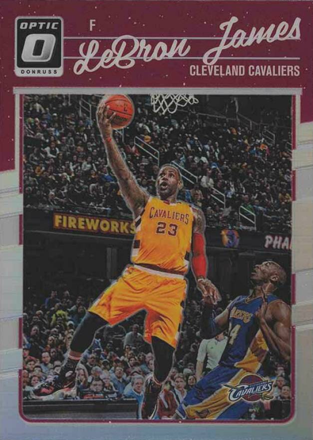 2016 Panini Donruss Optic LeBron James #15 Basketball Card