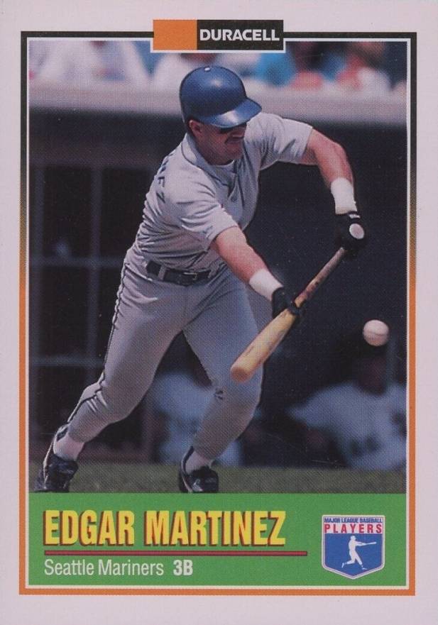 1993 Duracell Power Players I Edgar Martinez #6 Baseball Card