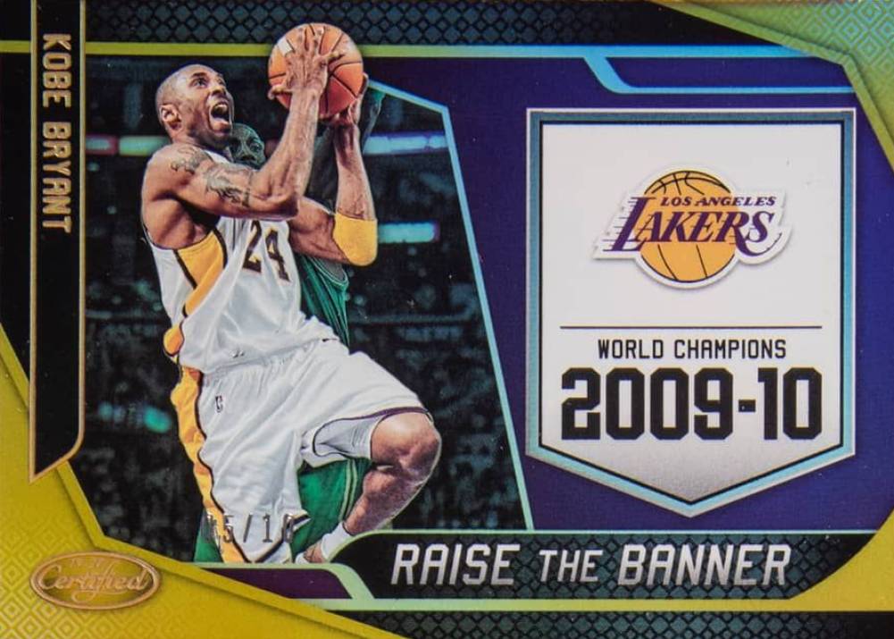 2019 Panini Certified Raise the Banner Kobe Bryant #18 Basketball Card