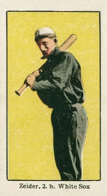 1910 American Caramel Chicago Zeider, 2.b. White Sox # Baseball Card