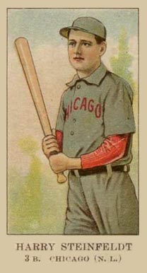 1908 American Caramel Harry Steinfeldt 3.b. # Baseball Card