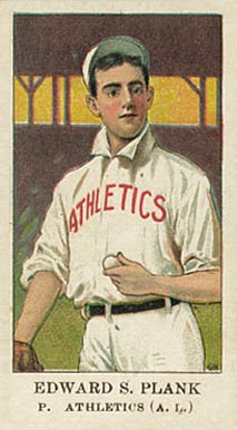 1908 American Caramel Edward S. Plank p. # Baseball Card