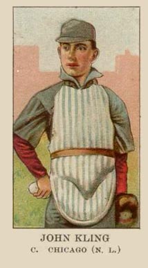 1908 American Caramel John Kling c. # Baseball Card