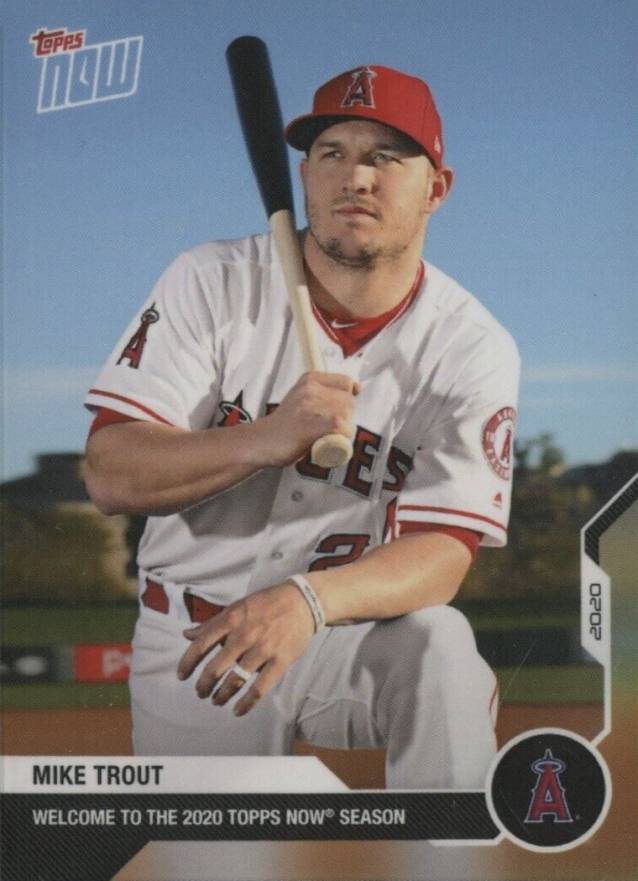2020 Topps Now Mike Trout #WLCM Baseball Card