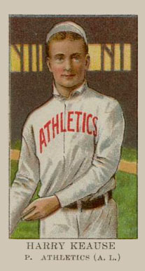 1909 American Caramel Harry Krause p. #17 Baseball Card