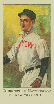 1909 American Caramel Christ. Matthewson p. #19 Baseball Card